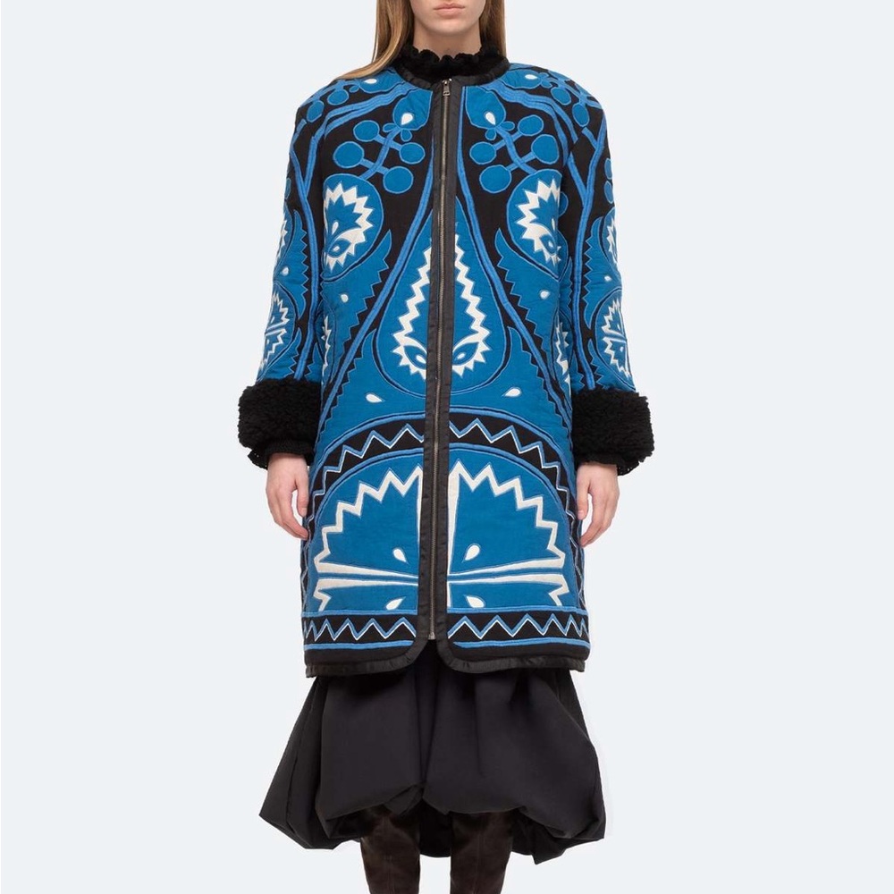Sea New York Gael Appliqué Coat NWT